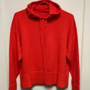 Orange Hooded Sweater